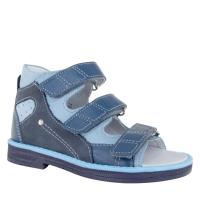 1 Сандалии детские ORTHOBOOM 25057-07 синий голубой (1)